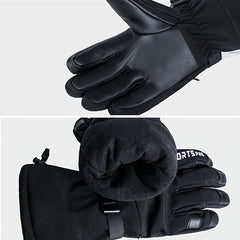 Waterproof Touch Screen Winter Skiing Gloves Unisex Warm Keeping Breathable