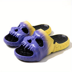 Men's Skull Slides Casual Outdoor Slippers