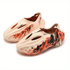 Men's Tie Dye Foam Runners Casual Outdoor Walking Shoes