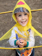 Kids Duck Raincoat Cloak PVC Poncho Gift
