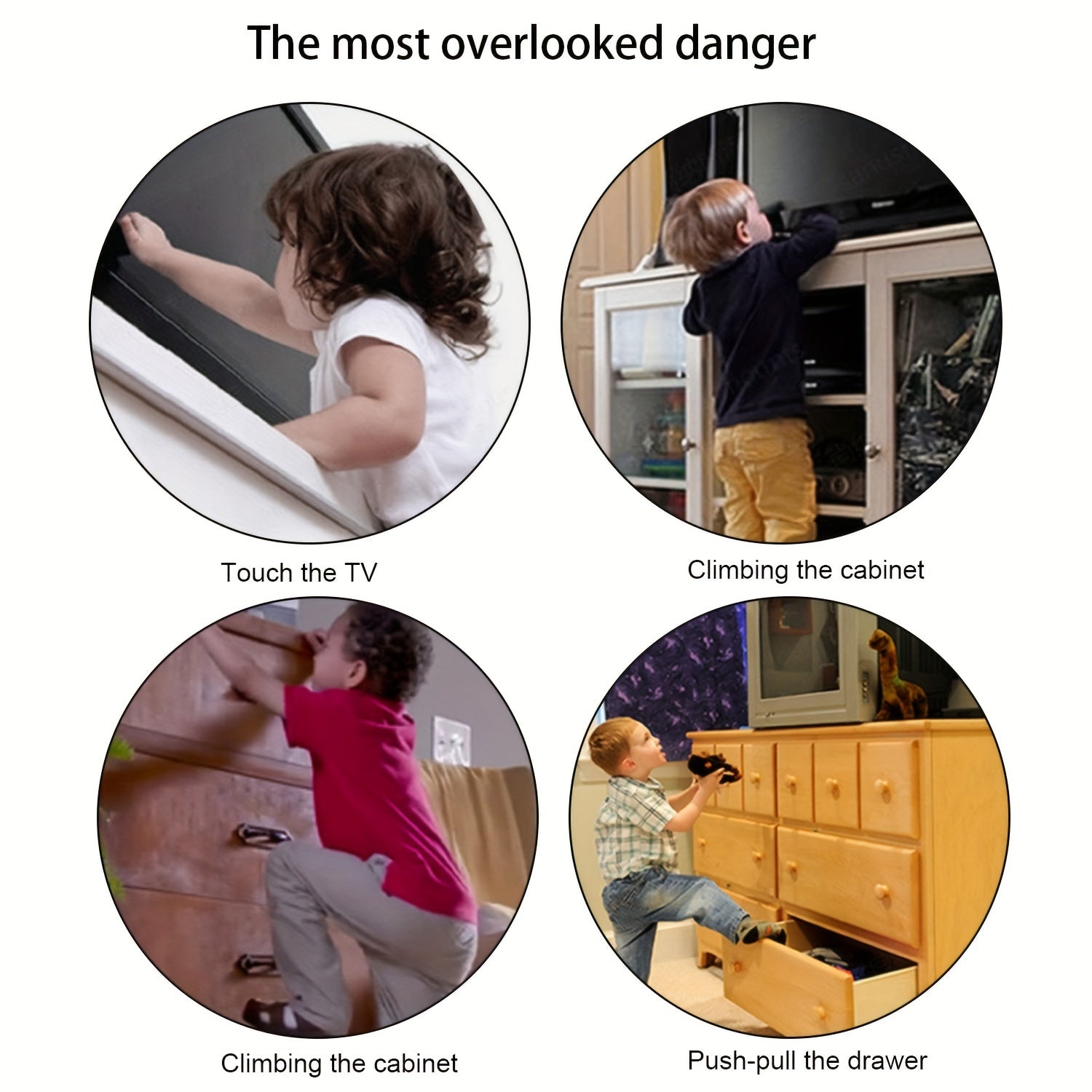 Baby Safety Furniture Anti tip Strap Prevention Device For Kids