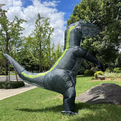 Inflatable Dinosaur Costume Adult Velociraptor T rex Blow Up Full Body Christmas