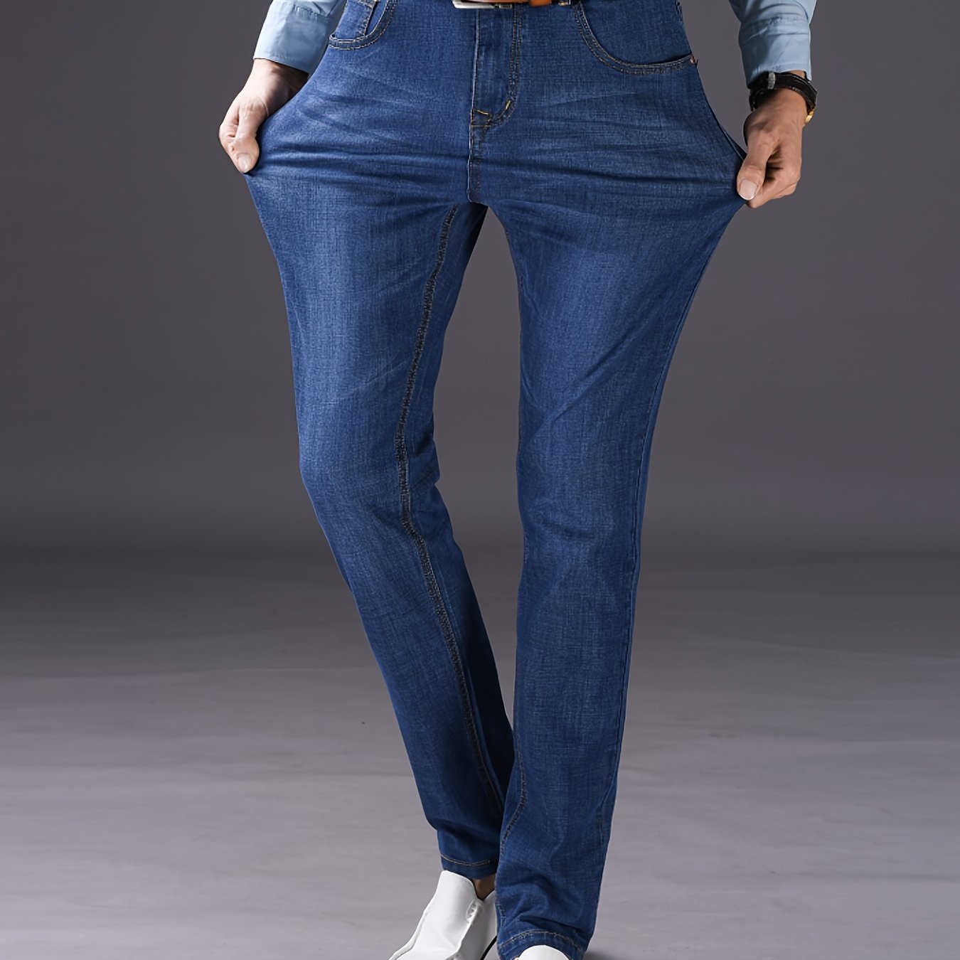 Men's Slim Elastic Durable Business Casual Pants
