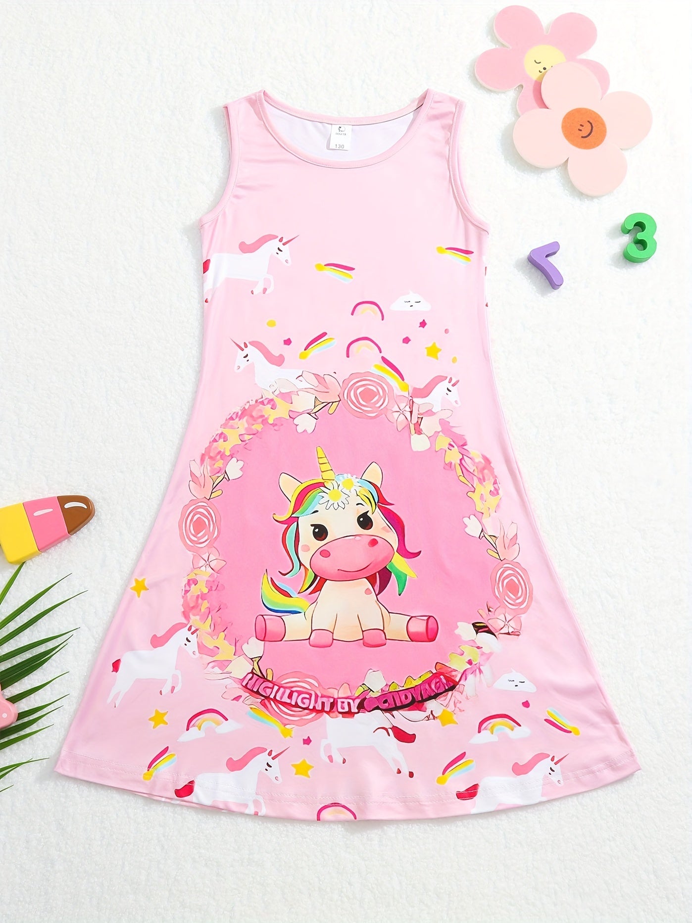 Adorable 3D Printed Star Princess Dress for Girls