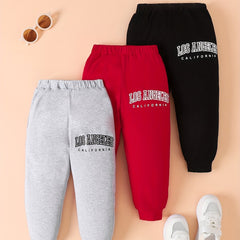 Baby Boys LA CA Sweatpants Casual Soft Cotton Trousers