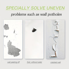 Small Rolling Brush Wall Repair Cream + Scraper - Quick Drying Patch