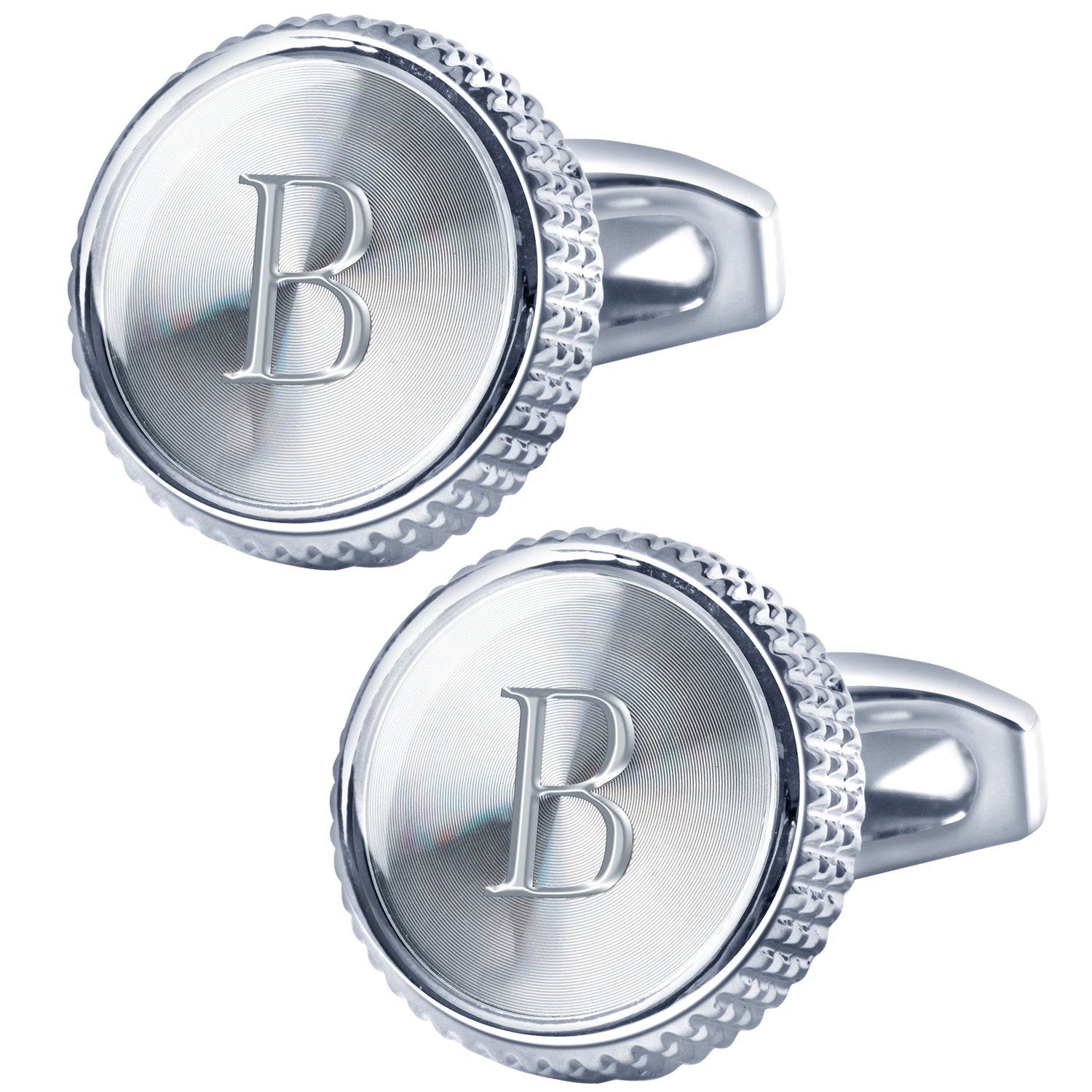 Men's Classic Letter Cufflinks for Business Casual