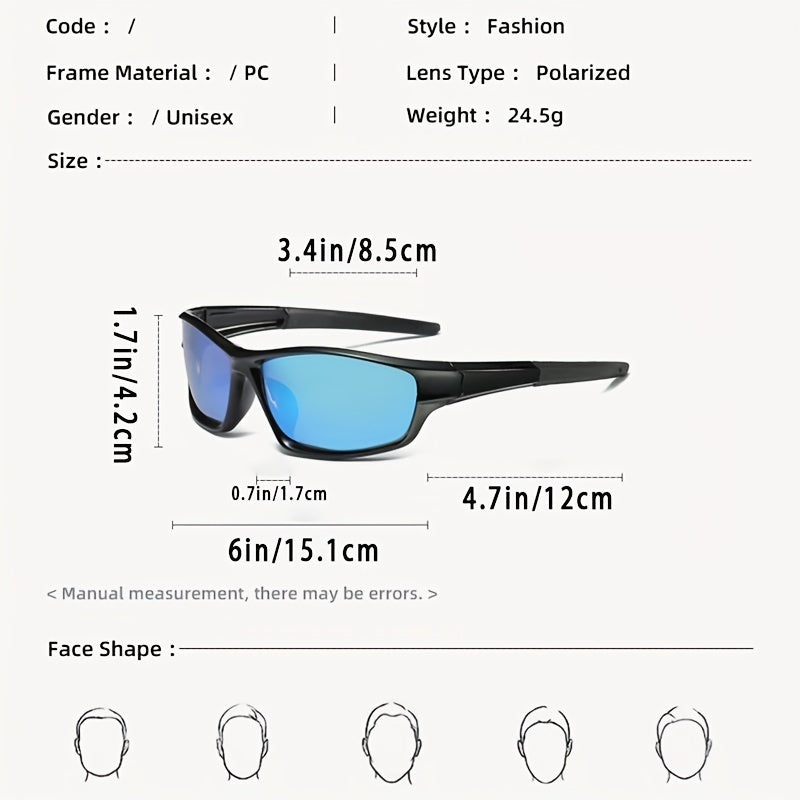 Men's Polarized Sports Sunglasses with Sunglasses Box