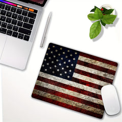 1pc American Flag Mouse Pad Non slip Rubber Base Computer Mouse Pad