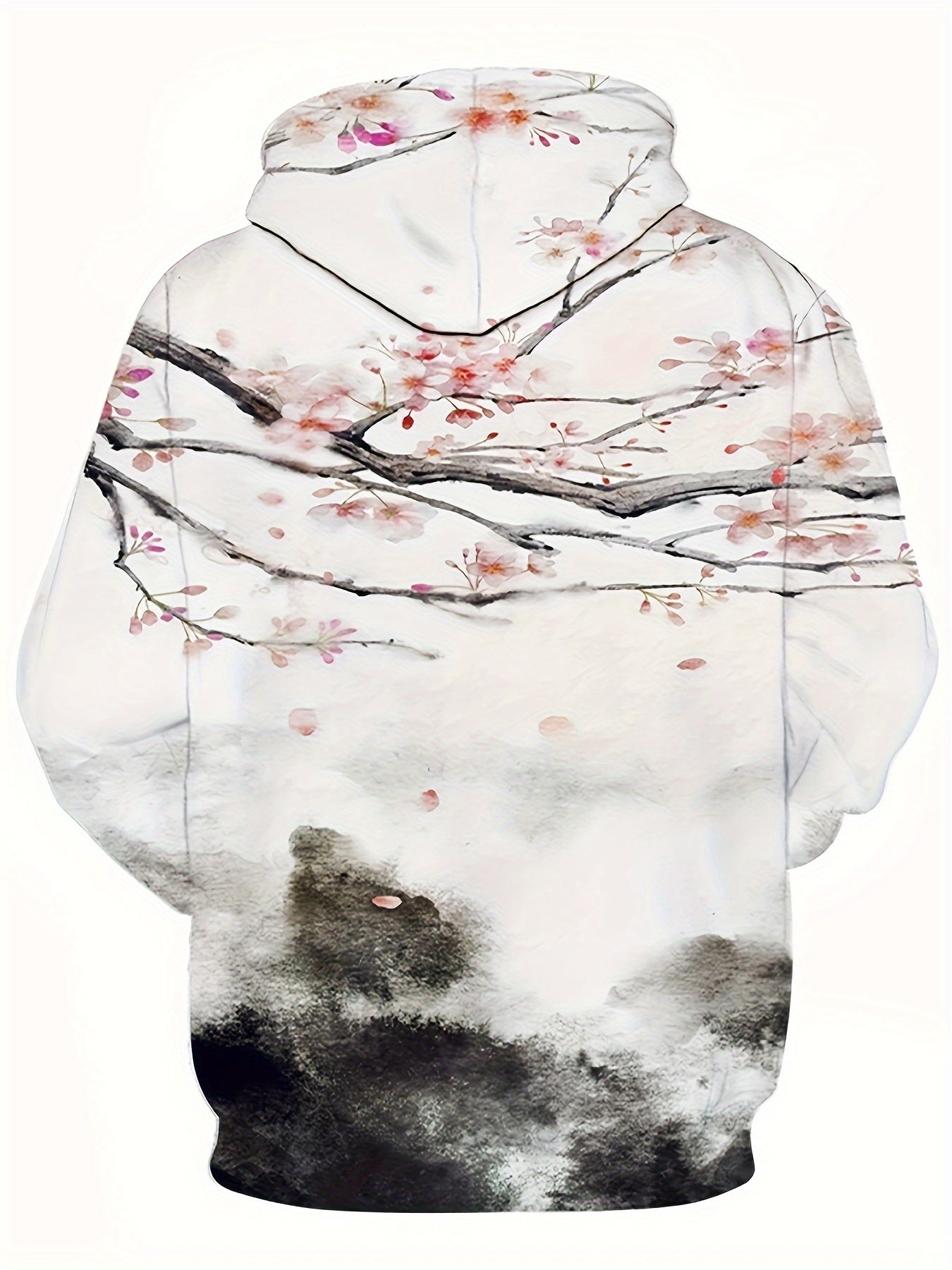 Ink Wash Painting Print Men's Hoodie