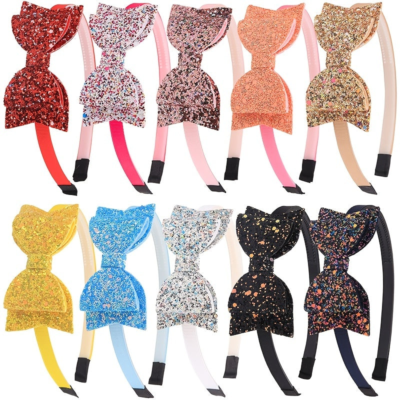 Girls Sequin Bow Headband Hairband Hair Accessories