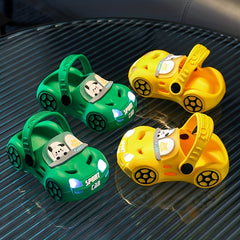 JIAGEYA Cartoon Clogs Light Breathable Baby Boys Anti Slip Indoor Outdoor