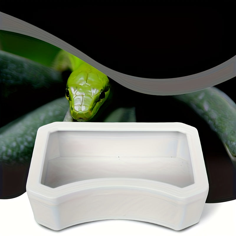 Small Reptile Pet Guard Toy Snake Horn Frog Food Basin