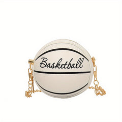Mini Basketball Shape Crossbody Bag for Girls