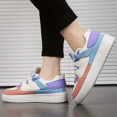 Women's Platform Low Skate Shoes Soft Sole Outdoor Sneakers