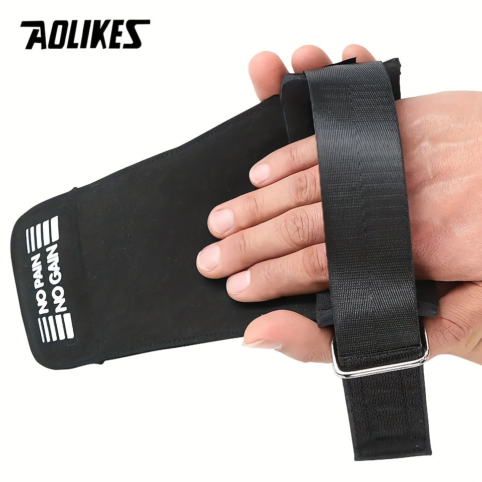 1 Pair Palm Grips for Weightlifting - Anti Slip Hand Protection