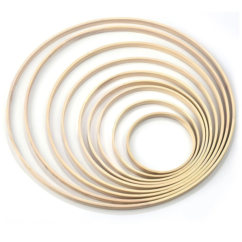 Wooden DIY Catcher Embroidery Hoop Craft Circle Ring Hanging Wedding Decor
