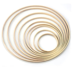 Wooden DIY Catcher Embroidery Hoop Craft Circle Ring Hanging Wedding Decor