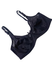 Sexy Bow Knot Mesh Underwire Back Closure Bra