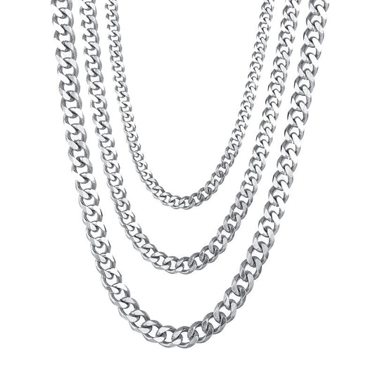 Stainless Steel Chain Men's Link Chokers Necklace
