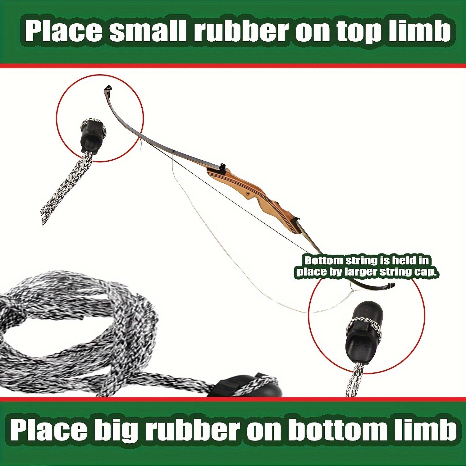 Archery Bowstring Recurve Bow Stringer Longbow Install Rope