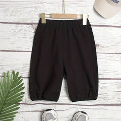 Boys Cropped Pants Soft Breathable Summer Kids Clothes