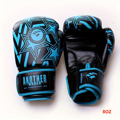 Boxing Gloves PU Leather Training Gloves Muay Thai Sandbag 8-12Oz