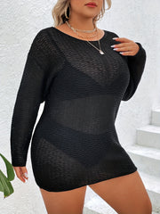 Women's Plus Eyelet Embroidered Cover Up Dress