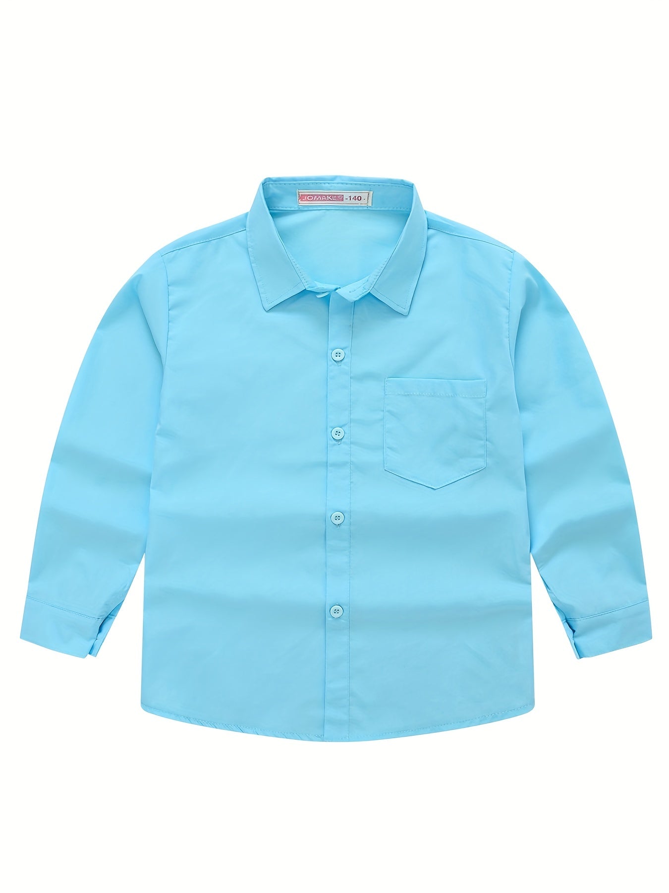 Boys Long Sleeves Button Down Shirt Tops Preppy Style