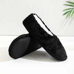 Men's Plush Cozy Bedroom Slippers Anti-Skid Indoor Shoes