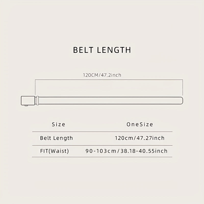 Men's Leather Belt Automatic Buckle Inner Wear Casual Pure Leather Pants