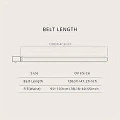 Men's Leather Belt Automatic Buckle Inner Wear Casual Pure Leather Pants