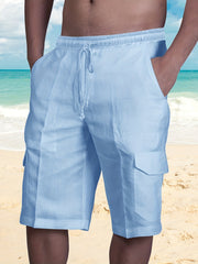 Men's Drawstring Cargo Shorts for Summer