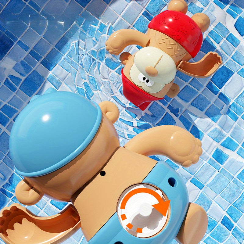 Interactive Monkey Bath Toy Enhances Coordination Durable ABS Perfect Gift