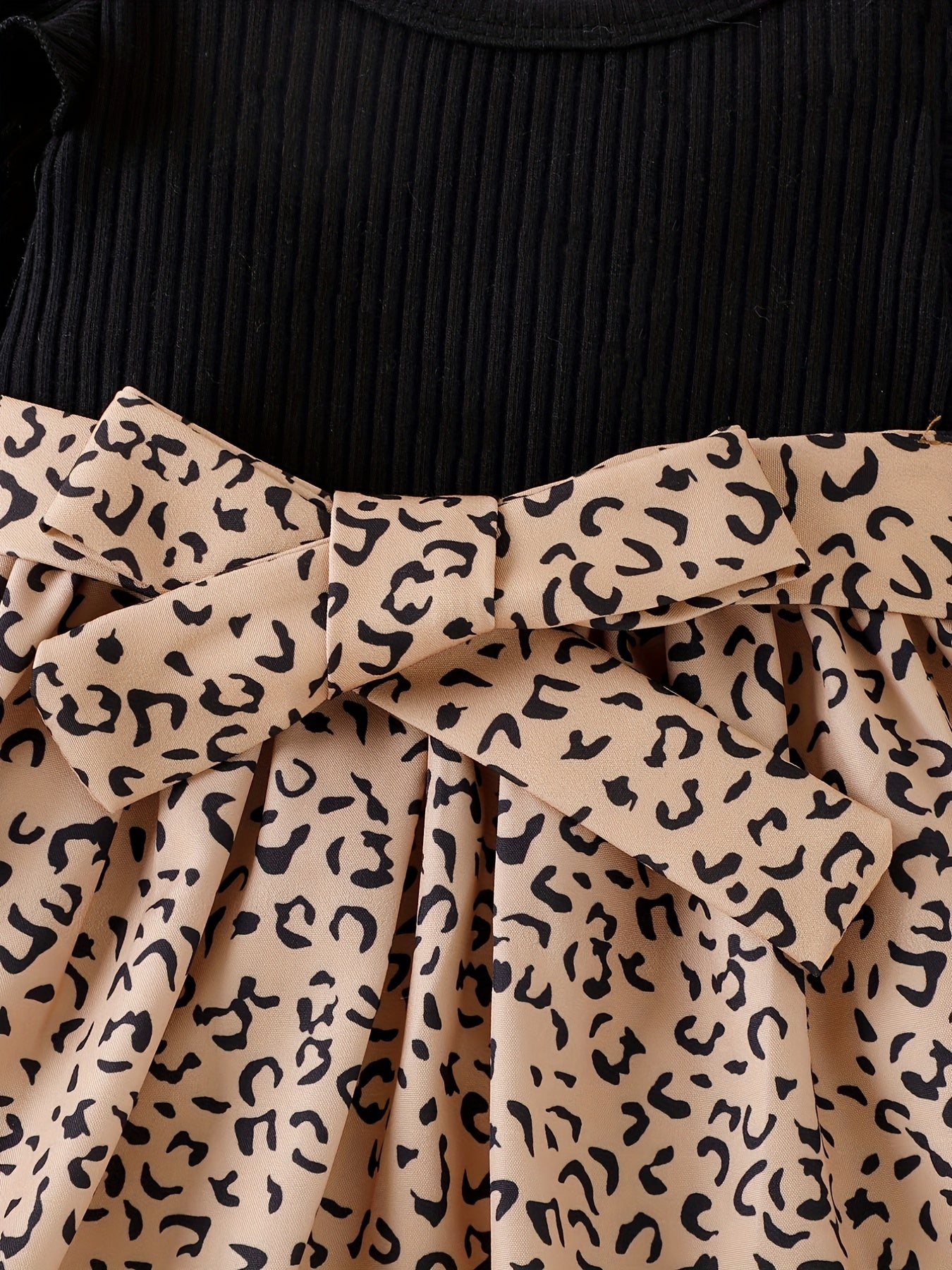 Baby Girl Leopard Print Dress Set with Hat & Belt