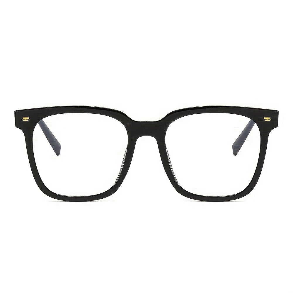 Men's Square Frame Large Frame Light Blocking Glasses With Box