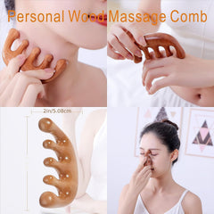 Wood Massage Tools Set Body Sculpting Wood Massager Roller Rope