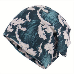 Boho Print Beanie Elastic Neck Gaiter Casual Skull Cap Unisex Hip Hop Chemo Hat