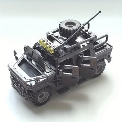 Educational Building Block Toy Military Car Assembly Toy
