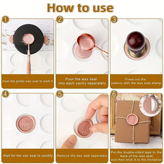 Sealing Wax Mat Stamp Wax Mat With 24 Cells Mold DIY Silicone Mould