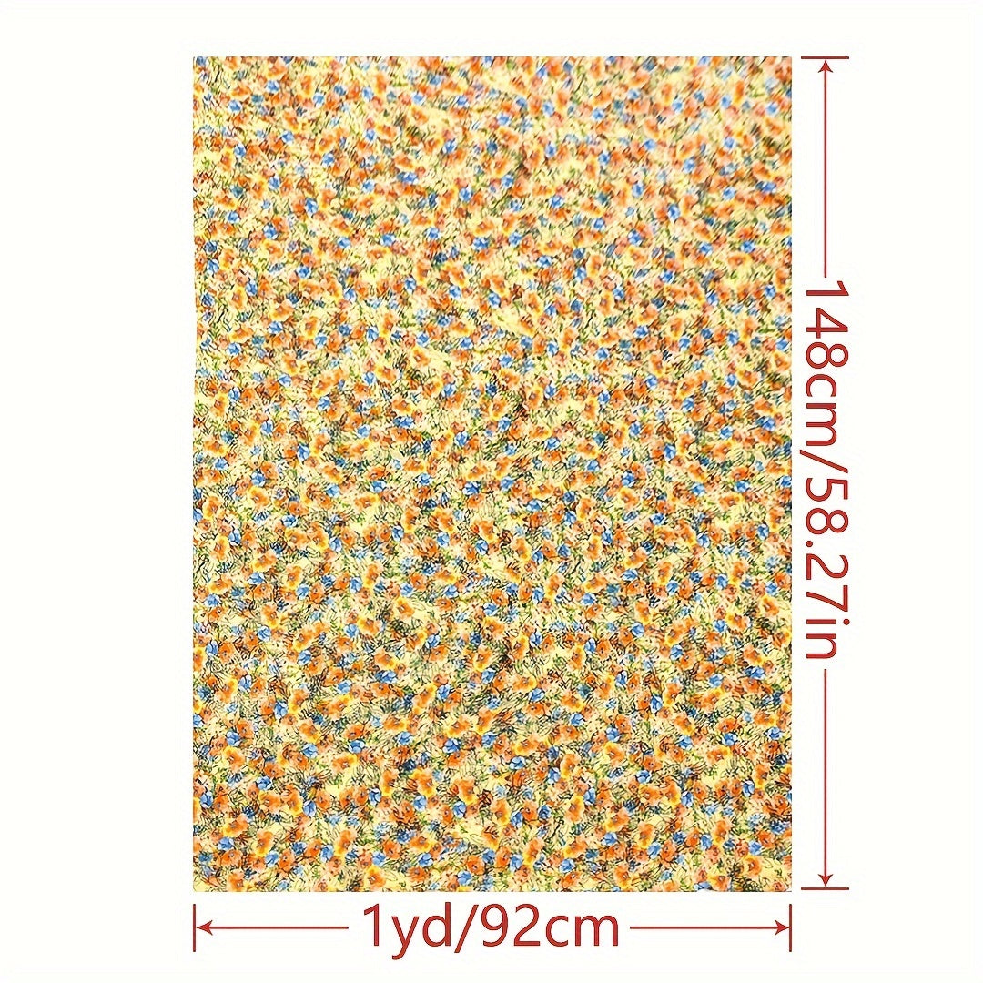 1pc Faux Cotton Fabric Diy Cloth Diy Clothes Pants Dress Fabric