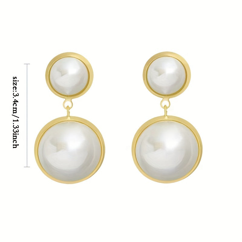 Sweet Baroque Pearl Earrings Court Style Elegant Earrings