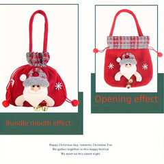Christmas Small Gift Bag Tote Bag Candy Peace Fruit Bag