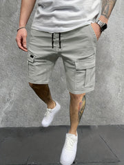 Men's Cargo Shorts Active Elastic Waist Sports Shorts