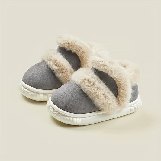 Girl's Cozy Snow Boots Warm Fleece Non-slip Ankle Plush Outdoor Hiking Shoes