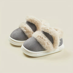 Girl's Cozy Snow Boots Warm Fleece Non-slip Ankle Plush Outdoor Hiking Shoes