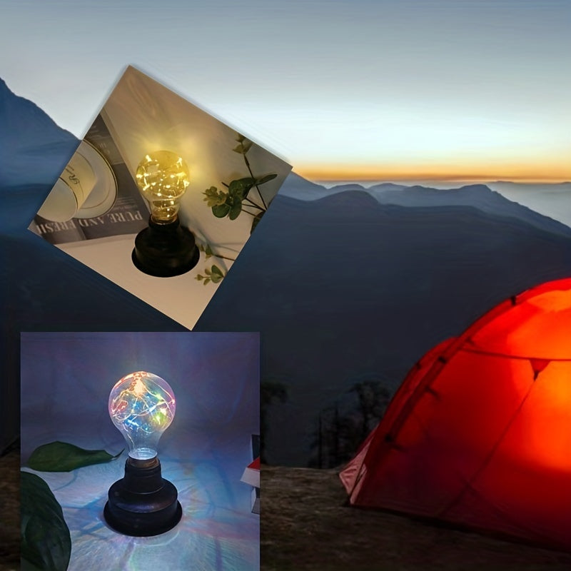 Retro Nursery Night Light Camping Tent Light Warm Alkaline Box Safe Decor