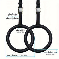 Adjustable Gymnastics Fitness Hanging Ring High Load-bearing