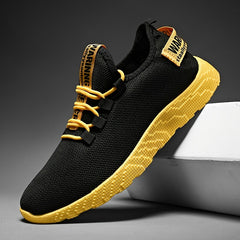 Men's Breathable Woven Running Shoes - Outdoor Sneakers