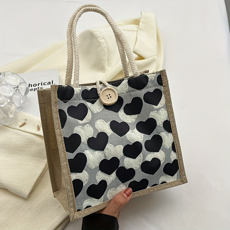 Loving Heart Handbag Carrying Bag Shoulder Bag Shopping Bag